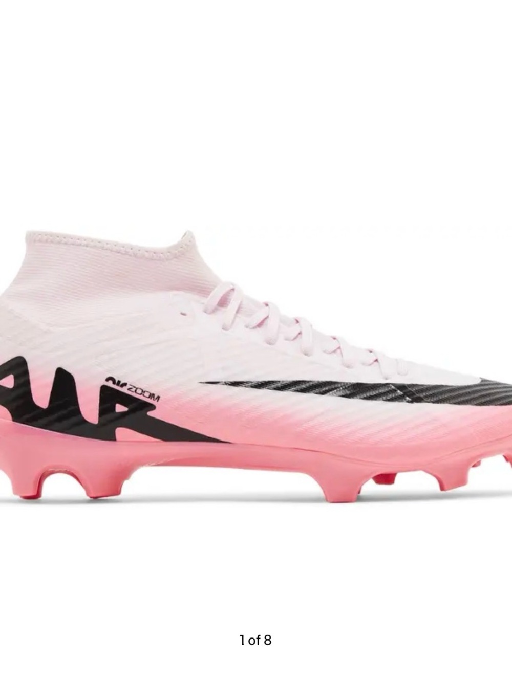 Nike Women’s Zoom Pink Mercurial Superfly cleats size 9-9.5